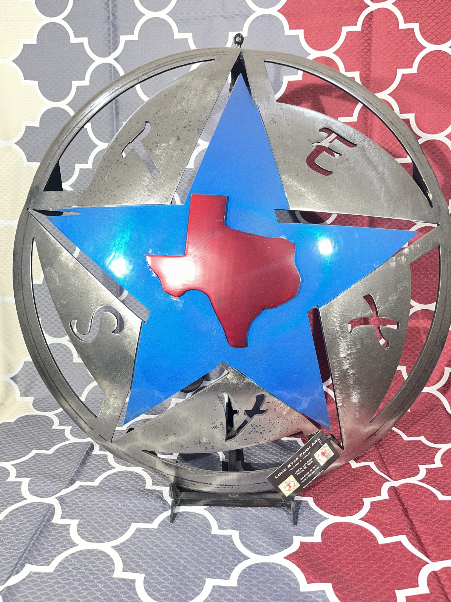 Blue Texas sign